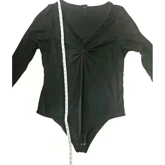 Torrid Womens Black Twist Front Long Sleeve Bodysuit 3 - Picture 14 of 14